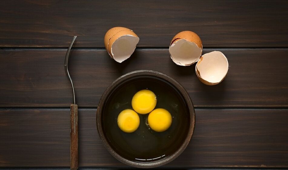 prato de ovo de almorzo para adelgazar