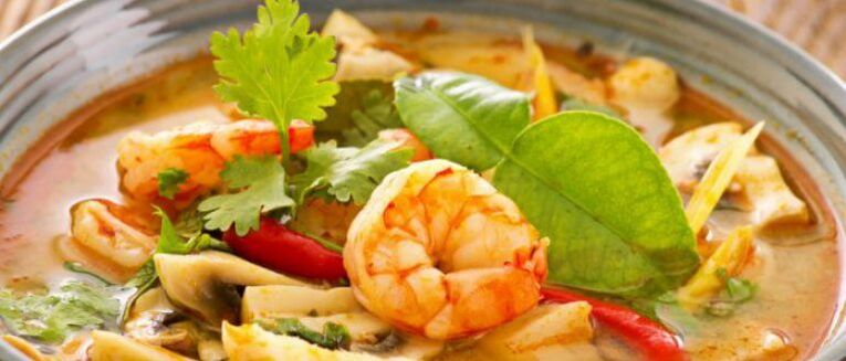 sopa de camarón cunha dieta baixa en carbohidratos