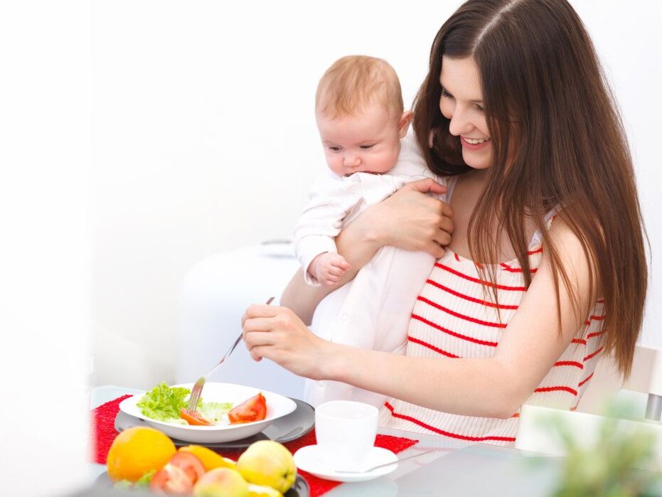 Dieta hipoalergénica para unha nai lactante e un bebé